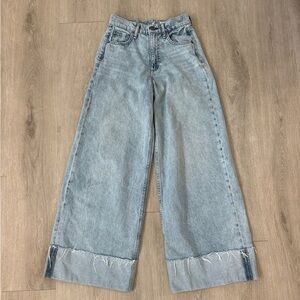 Rag & Bone "Sofie" High-Rise Ultra Wide Crop size 23